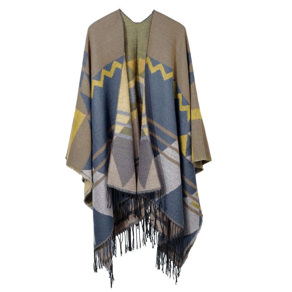 3759 Shawl Wraps For Women, Pashmina Scarf Blanket Cape Winter Warm, Front